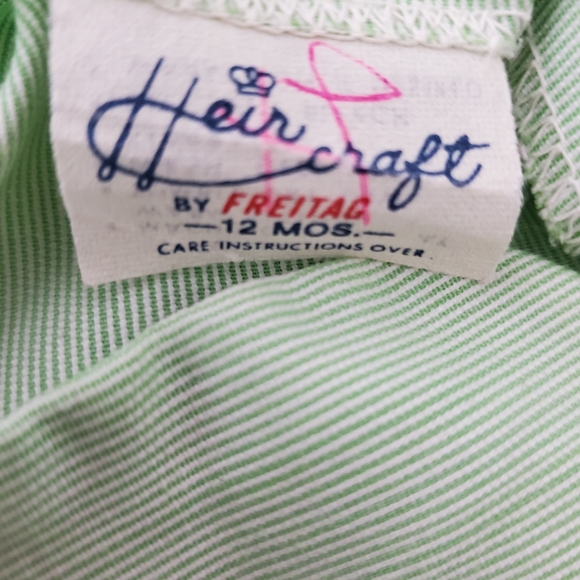 Vintage 50's one piece overalls shorts with- embroidered face - Picture 3 of 7